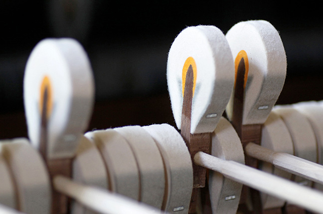 Martelos do piano Martelos do piano