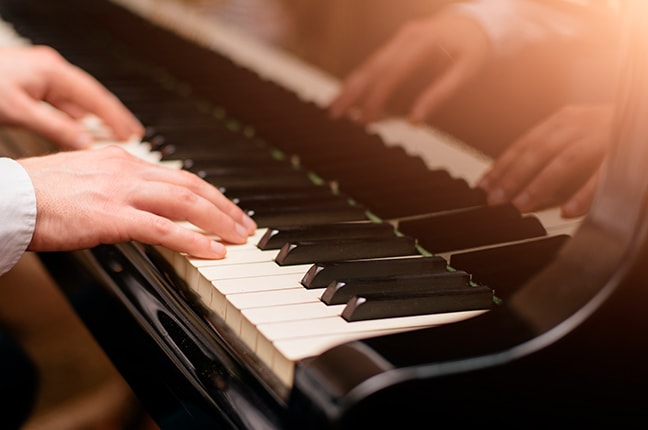 Teclas do Piano