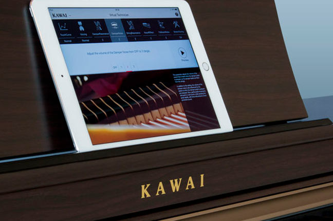 Pianos digitais em estudios Kawai Pianos digitais em estudios