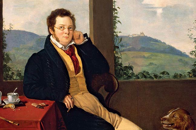 Pintura de Franz Schubert