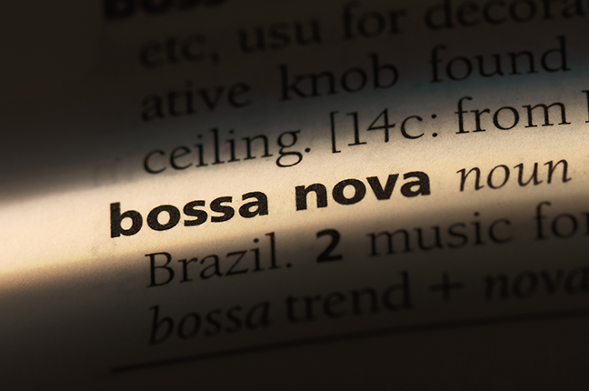 palavra bossa nova em dicionário