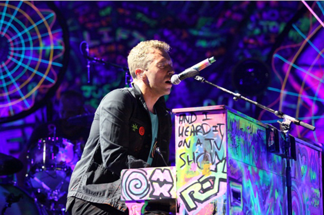 Chris Martin pianista do pop