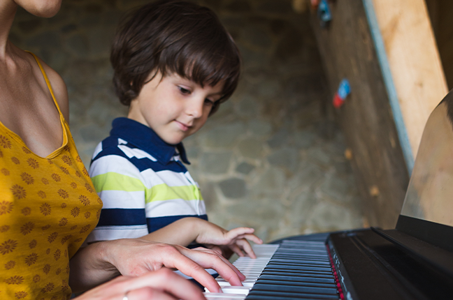 four hands mode para estudo de piano