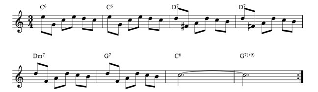 partitura de valsa