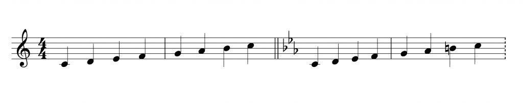 modulação paralela em música