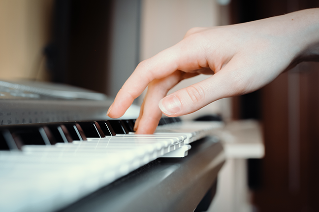 teclas de piano digital