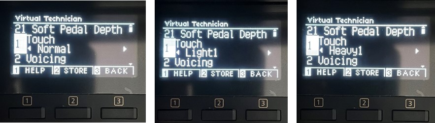 Controle da Sensibilidade das Teclas do Piano